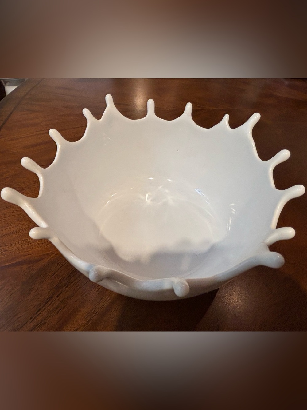 Unique water drop/splash large bowl for serving or decor - great gift!